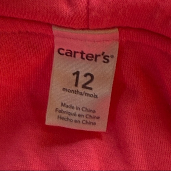 Carter's Pink and Green Bodysuit with Hood - Picture 10 of 11